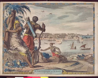 Neu Amsterdam oder New York in Amerika, ca. 1700